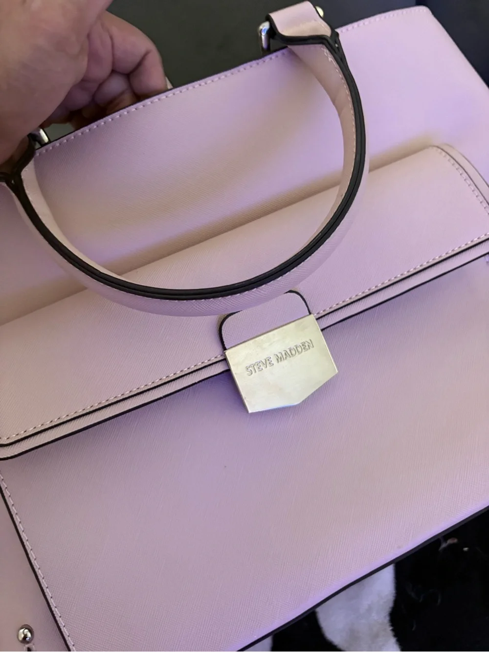Steve Madden Blush Pink Structured Satchel Handbag